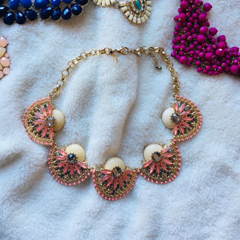 Francesca's Pink Statement Necklace